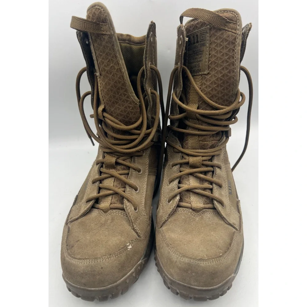 5.11 Tactical A/T 8 Boots Mens 11 Dark Coyote Brown Military Combat Hiking